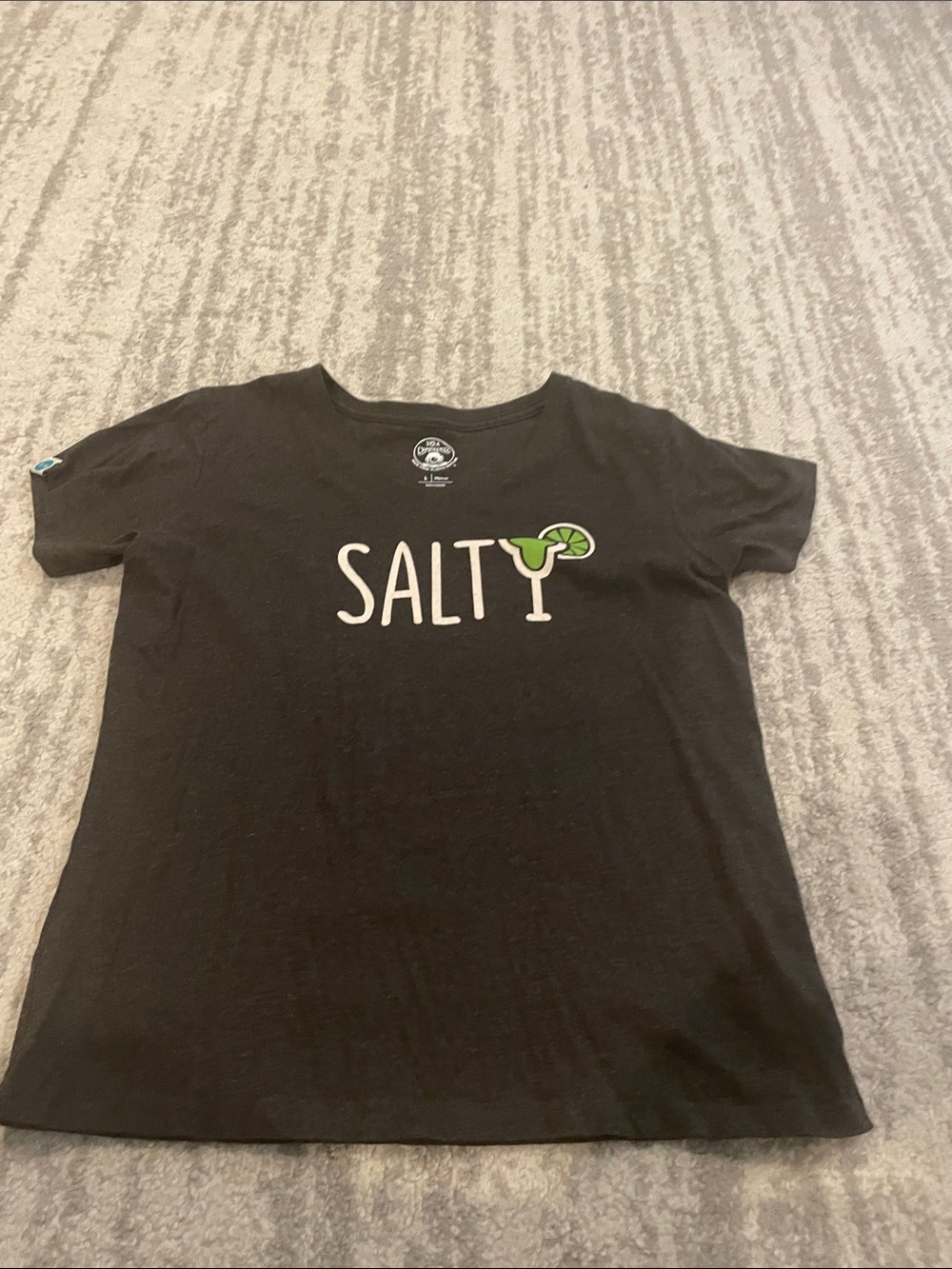 Salty Graphic Tee - Dark Grey T-Shirt
